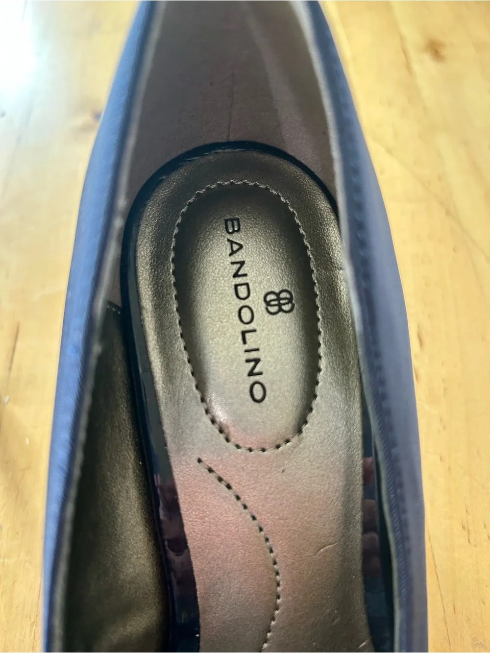 Bandolino Mylah Navy Blue Peep Toe Platform Pumps Heels Size 7M